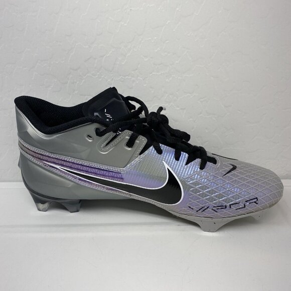 Nike Vapor Edge Elite 360 Football Cleats Men\'s Size 10 Grey Black DA5457-002 main image 6
